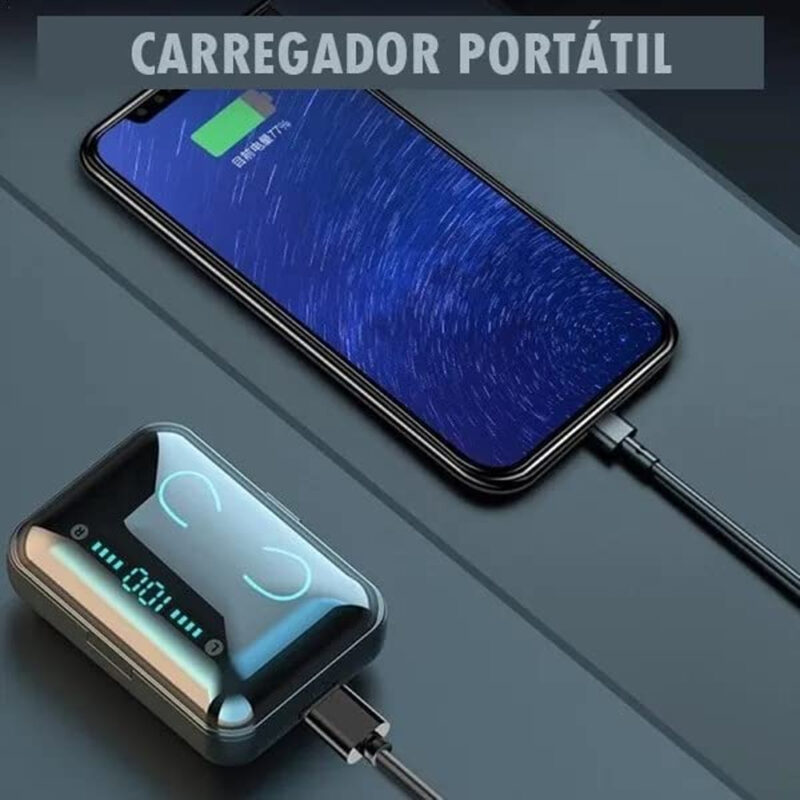 Fone De Ouvido Sem Fio TWS F9-5 Bluetooth V5.3
