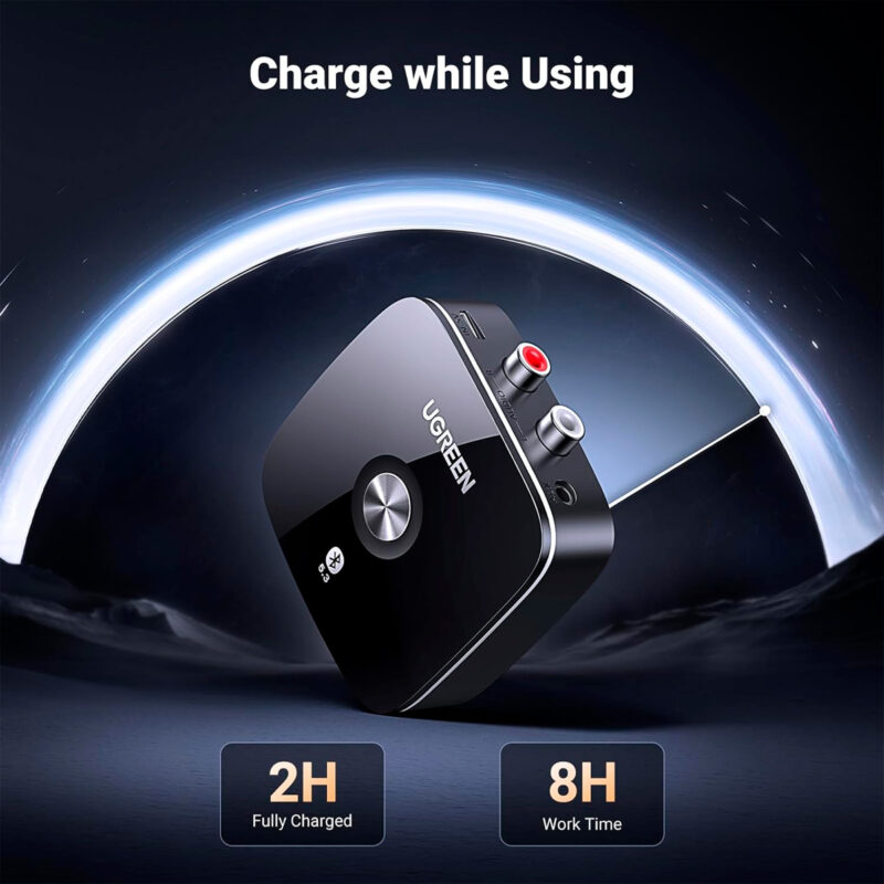 Receptor Ugreen 5.0 Bluetooth Áudio Receptor 30445 Faça Stream Sem Fio