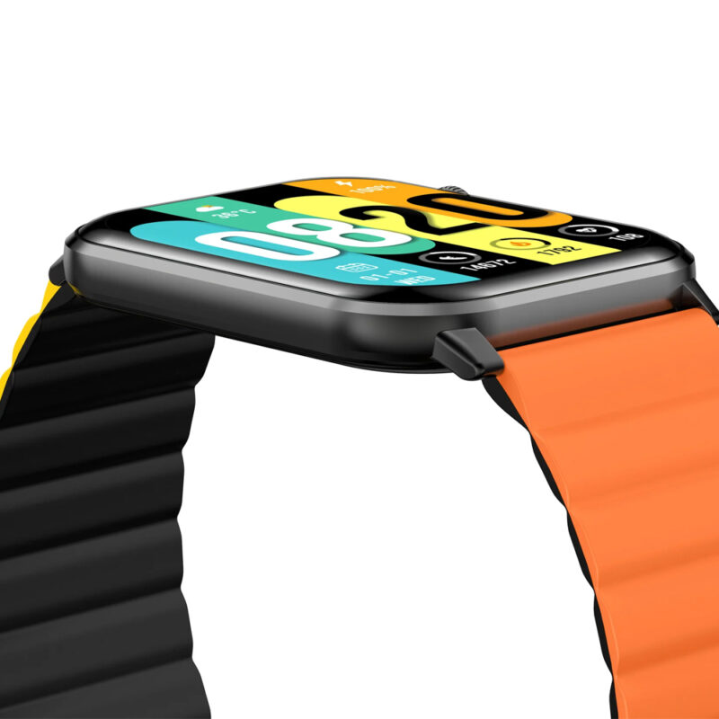 Kieslect Calling Watch Ks Black, sku YFT2031EU Straps color: OG/YE/BK+BK