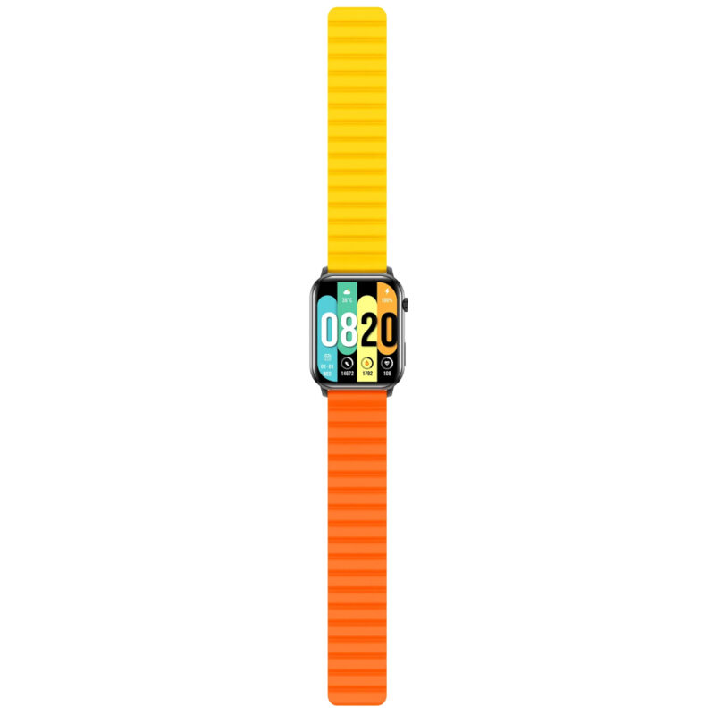 Kieslect Calling Watch Ks Black, sku YFT2031EU Straps color: OG/YE/BK+BK