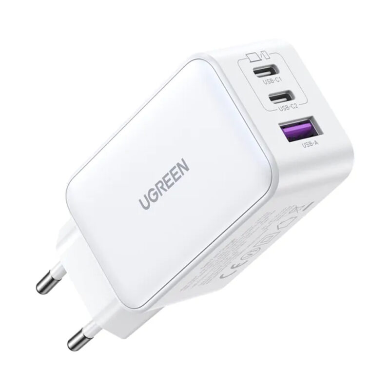 UGREEN Nexode 65W 3-Port PD GaN Fast Charger EU (White) 15334