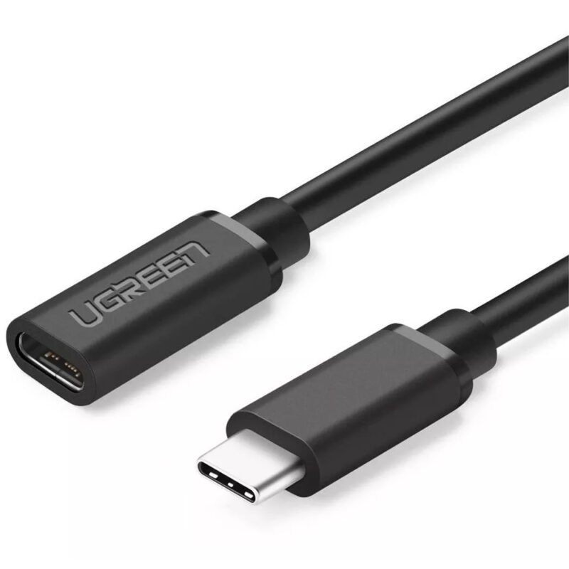 UGREEN USB-C/M to USB-C/F Gen2 5A Extension Cable 1m (Black) 10387