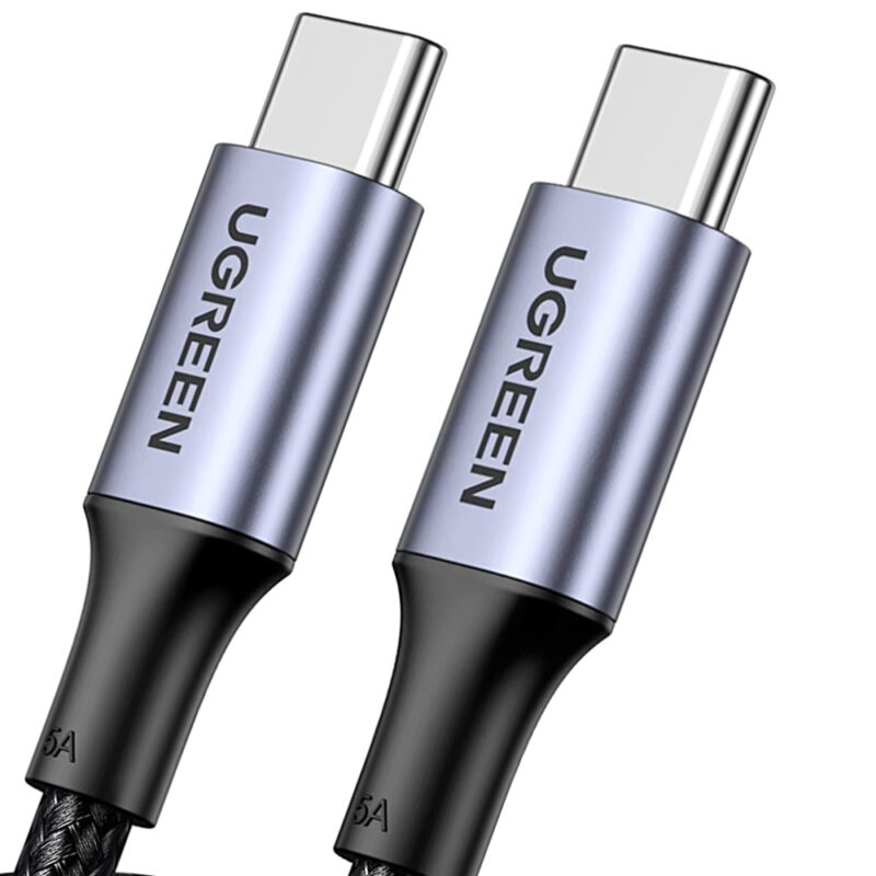 UGREEN USB-C Cable Aluminum Case with Braided 2m (Black) 70429