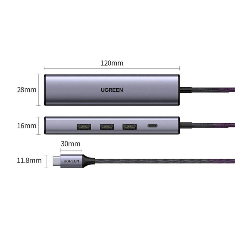 UGREEN USB-C Multifunction Gigabit Ethernet Adapter with PD 20932