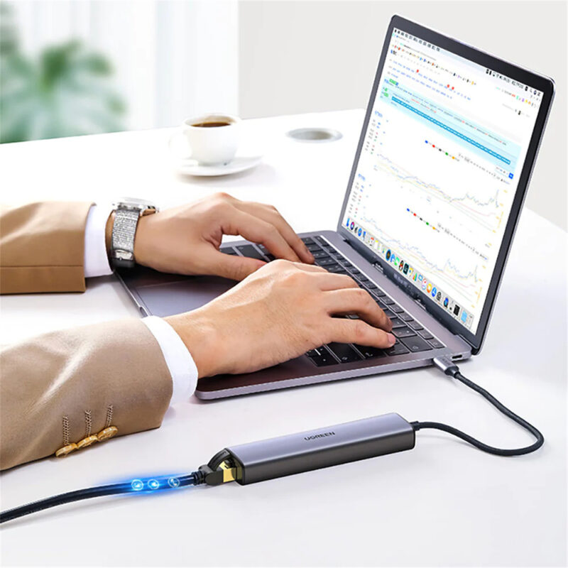 UGREEN USB-C Multifunction Gigabit Ethernet Adapter with PD 20932