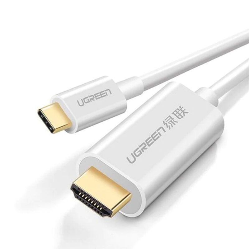 UGREEN USB Type C to HDMI Cable Male to Male ABS Case 1.5m (White) 30841