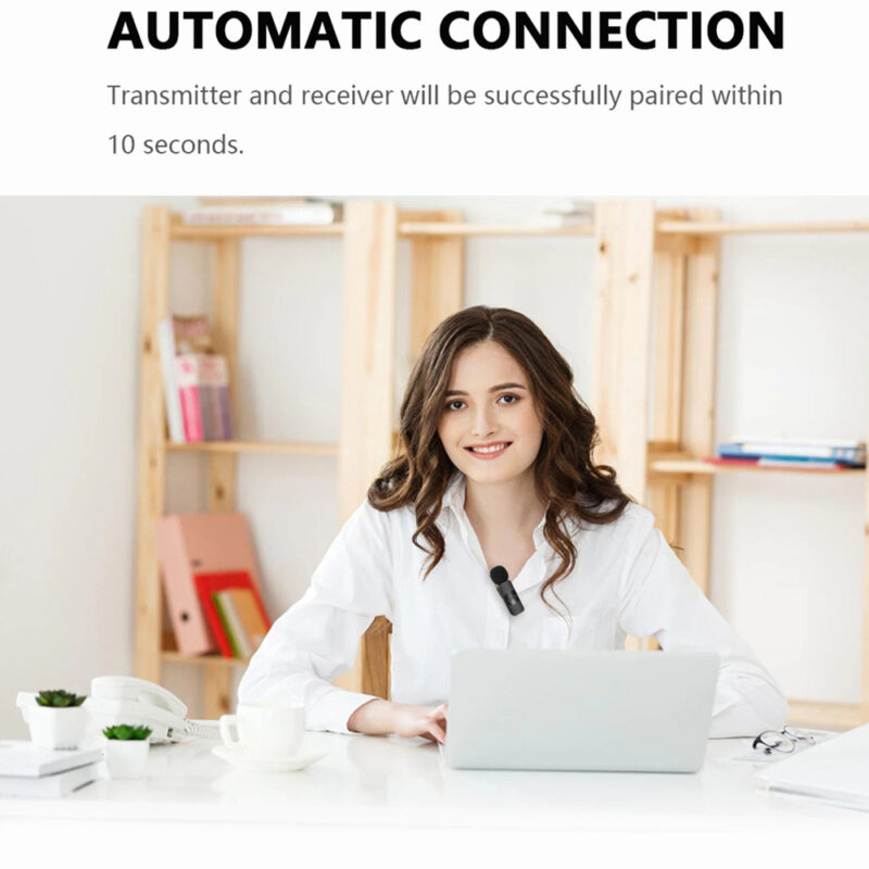 BOYA Ultracompact 2.4GHz Wireless Microphone System Compatible with iOS Devices BY V2
