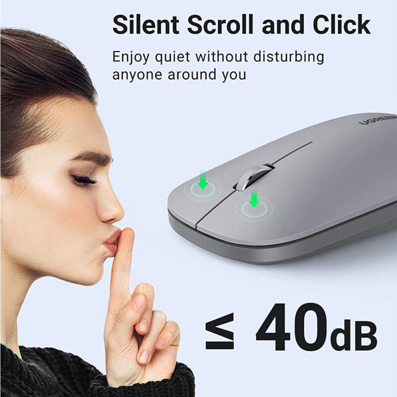 UGREEN Portable Wireless Mouse (Gray) 90373