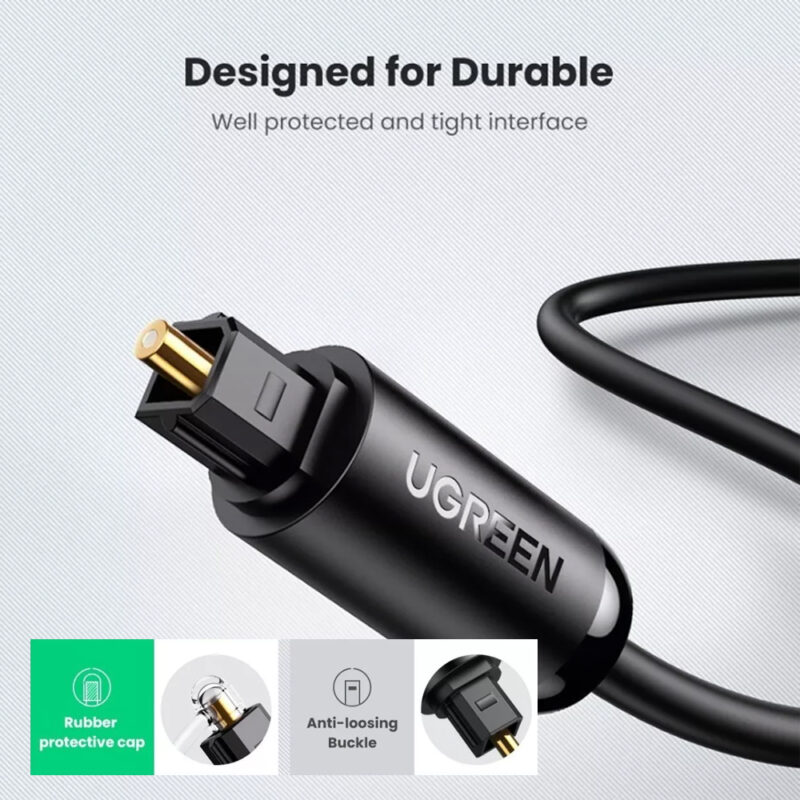 UGREEN Toslink Optical Audio Cable 3m (Black) 70893