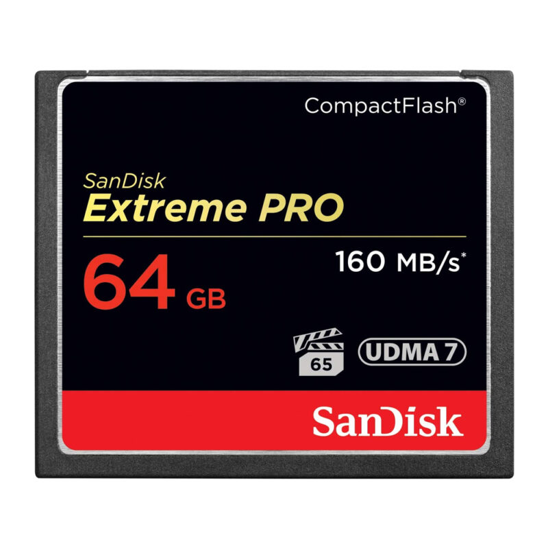 Cartão Memória CompactFlash 64gb Sandisk Extreme Pro 160Mbs