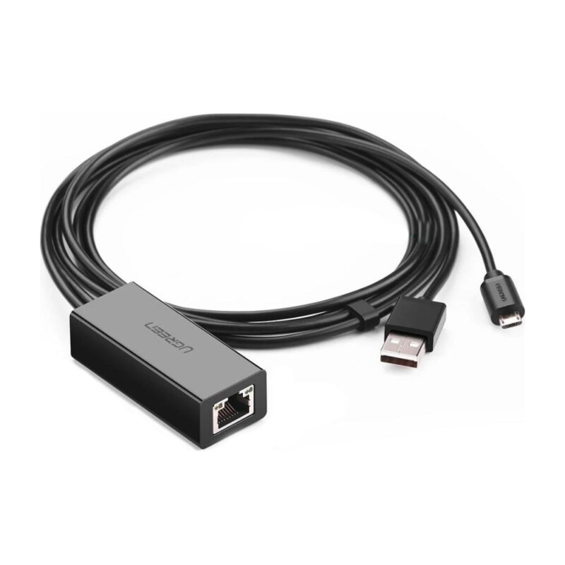 Adaptador Ugreen Rj45 Ethernet para Micro Usb TV Stick