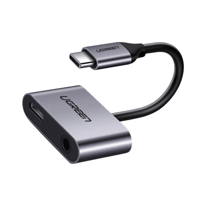 Adaptador Áudio Carregamento Ugreen Cm193 Usb C para 3.5mm