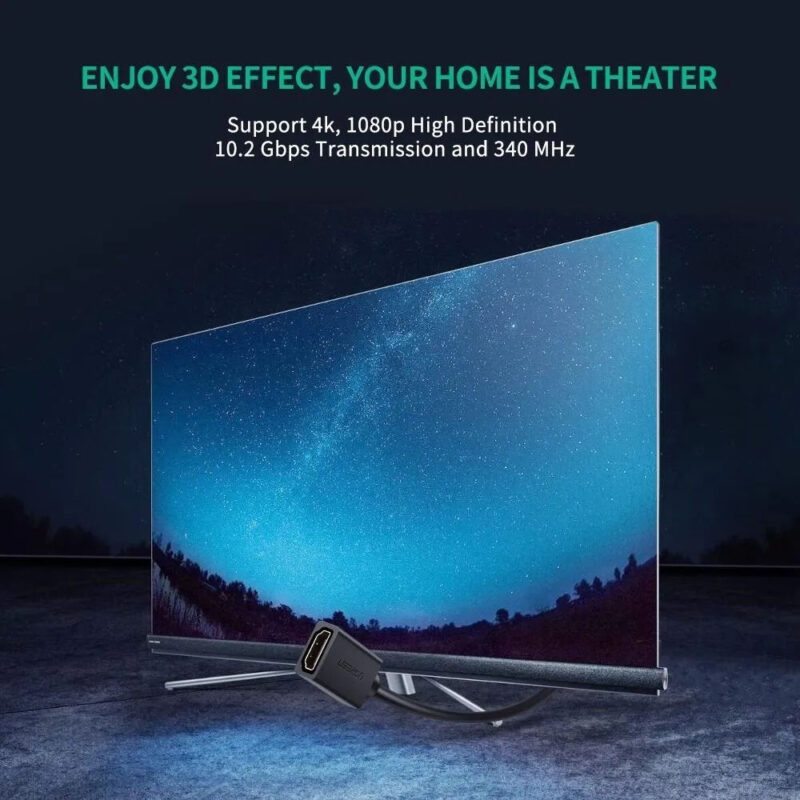Cabo Extensor Hdmi Ugreen Macho para Fêmea 4k/60Hz 1 Metro