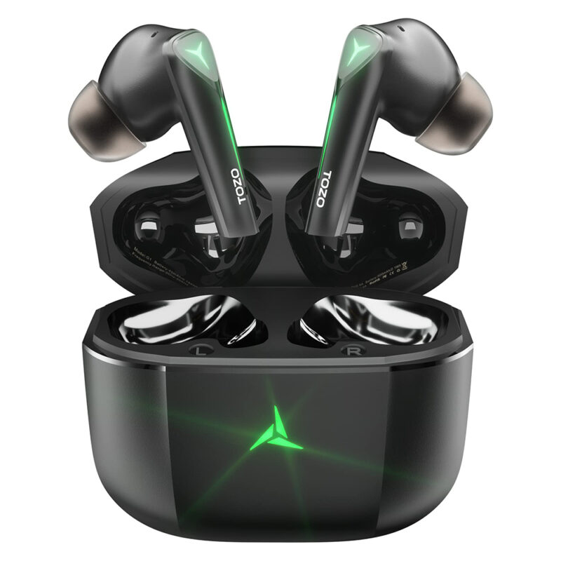 Fone Ouvido In-Ear Tozo G1s Gaming Pods Bluetooth 5.3 Preto