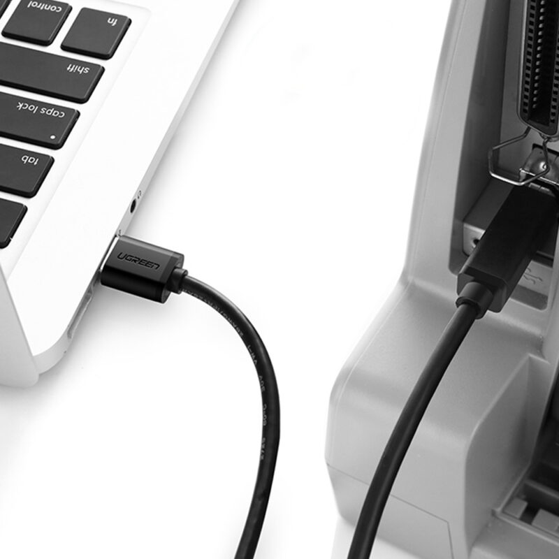 Cabo Usb 3.0 para Tipo B Impressora Ugreen 2 Metros Preto