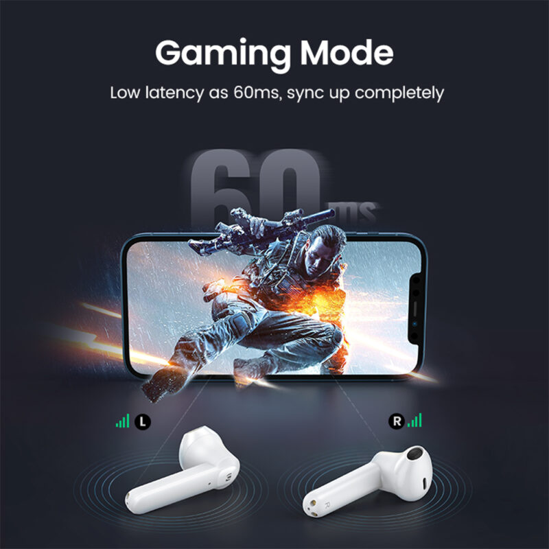 Fone Ouvido Sem Fio Ugreen Hitune T2 Bluetooth 5.0 Branco