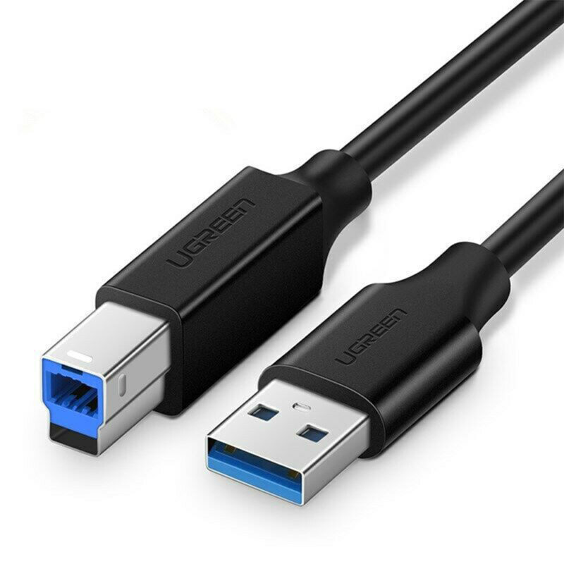 Cabo Usb 3.0 para Tipo B Impressora Ugreen 2 Metros Preto