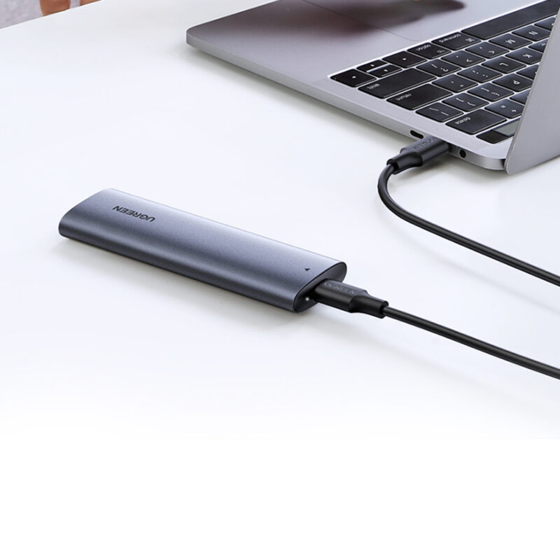 Case Externa Ugreen p Ssd M.2 NVMe Interf. Tipo C Fêmea