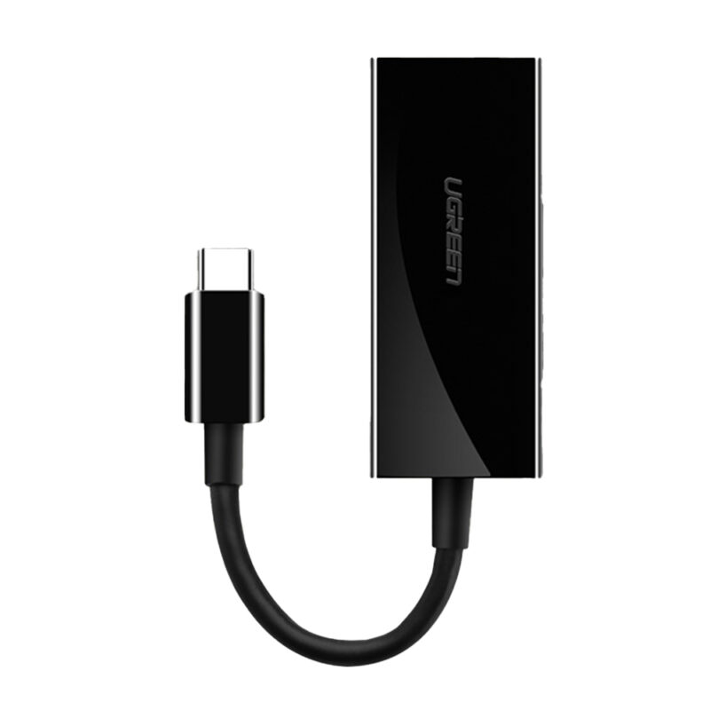Ugreen Adaptador Usb C para Ethernet Rj45 1000Mbps Preto