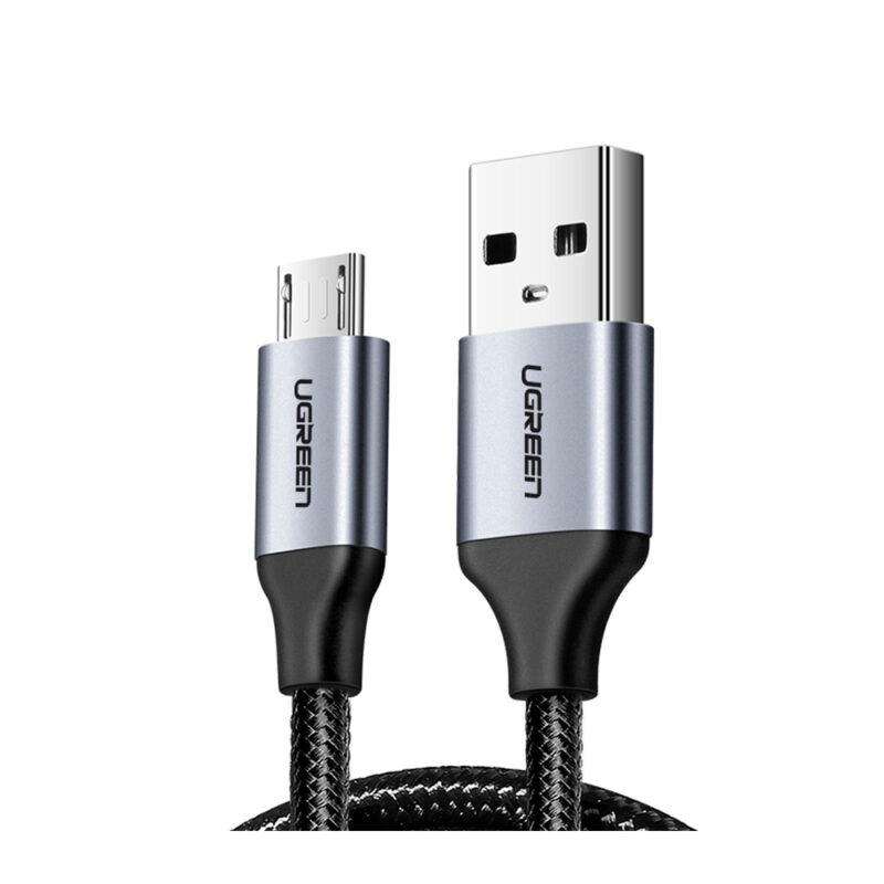 Cabo de Dados Ugreen Us290 Usb 2.0 p Micro Usb 3m Preto