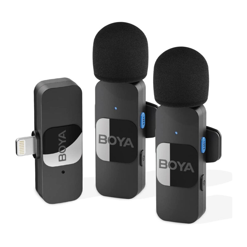 BOYA Ultracompact 2.4GHz Wireless Microphone System Compatible with iOS Devices BY V2
