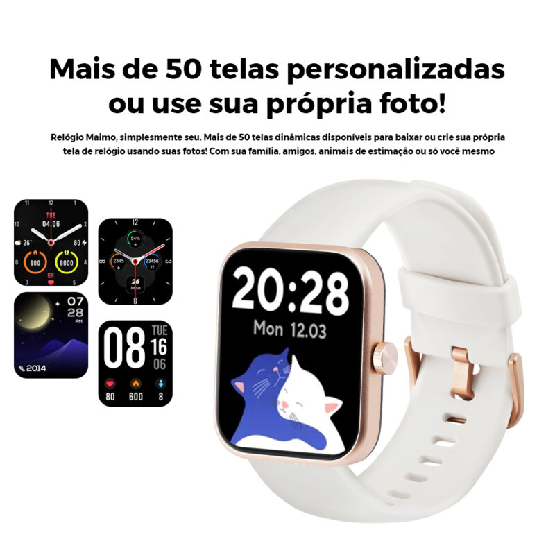 Relógio Smartwatch Maimo Watch Bluetooth 5.0 Tela 1.69 pol.