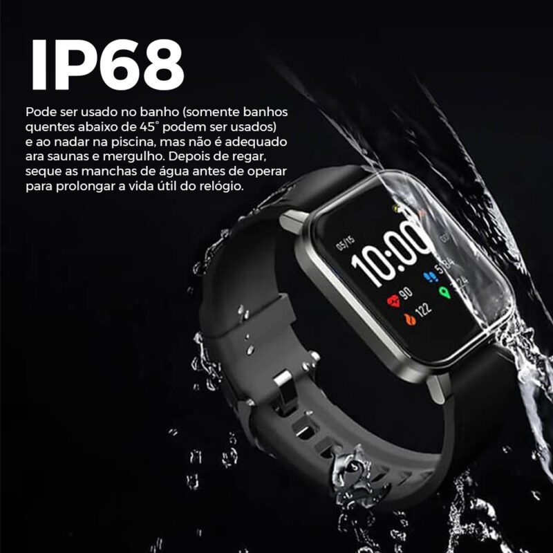 Relógio Smartwatch Watch 2  Haylou LS02  Preto