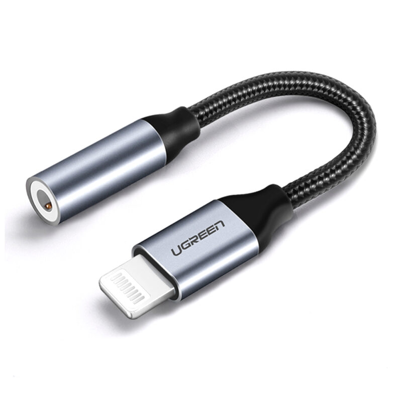 Adaptador Ugreen Us211 Lightning para P2 3.5mm 10cm