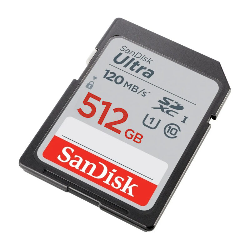 Cartão de Memória Sdxc Sandisk 512gb Ultra 120Mbs c10 Uhs-I
