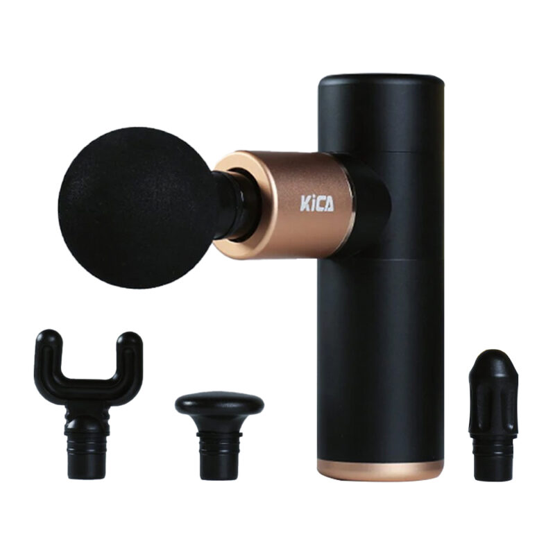 Pistola Massageadora Kica K1 Sem Fio Portátil Preto/Gold