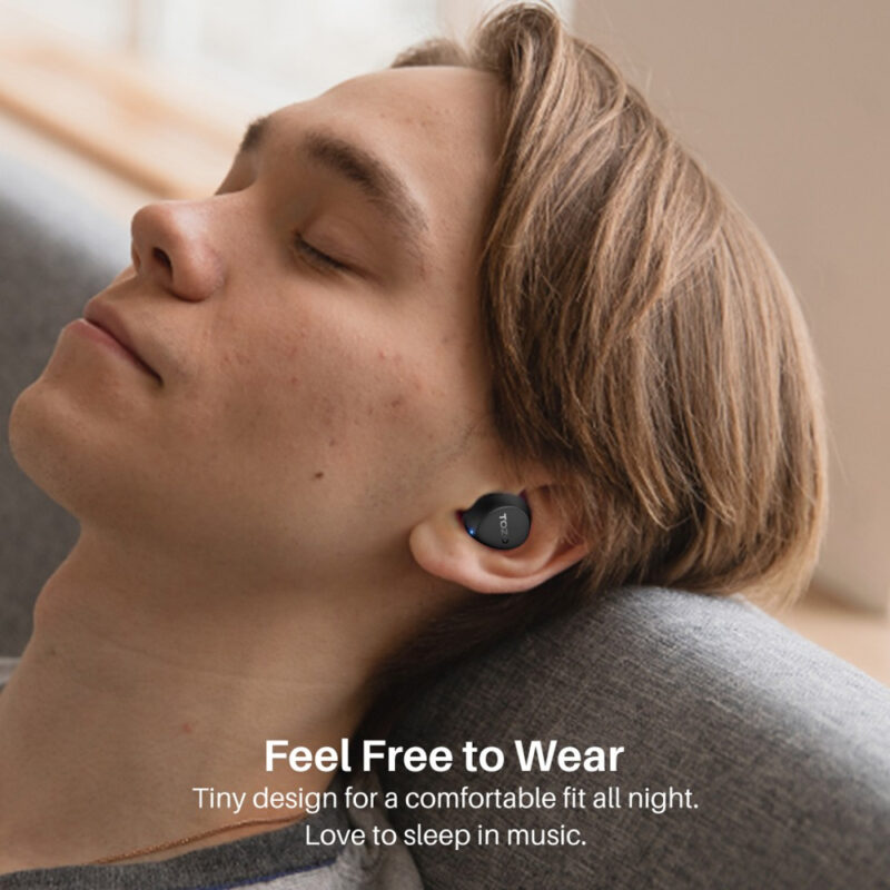 Fone de Ouvido In-Ear Tozo Agile Dots Bluetooth 5.3 Preto