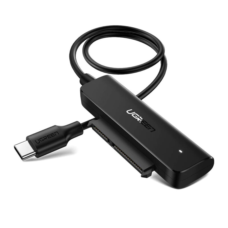 Cabo Adaptador Usb C Macho Ugreen para Sata 2.5 pol. Preto