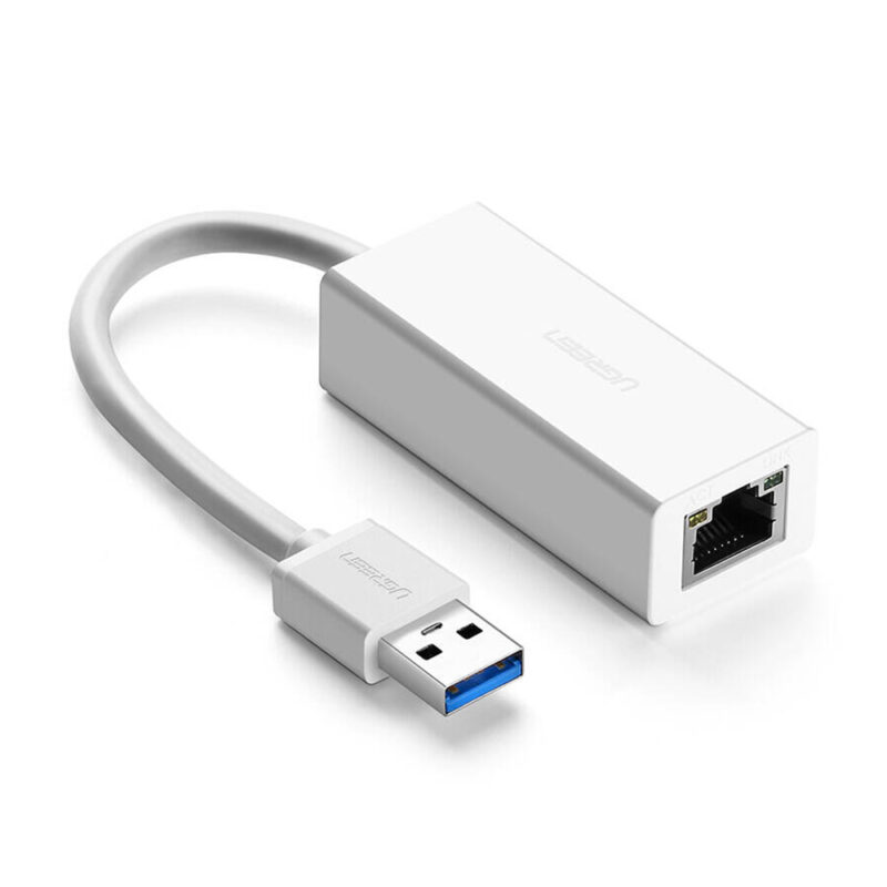Adaptador  Ethernet Rj45 Ugreen para Usb 3.0 Branco 20255