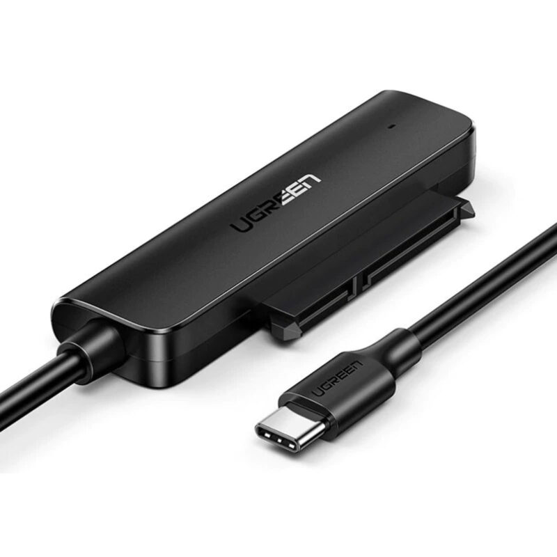 Cabo Adaptador Usb C Macho Ugreen para Sata 2.5 pol. Preto