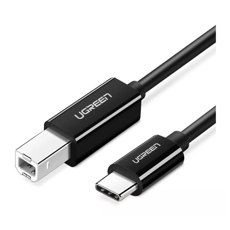 UGREEN USB-C to USB-B 2.0 Printer Cable 2m (Black) 50446