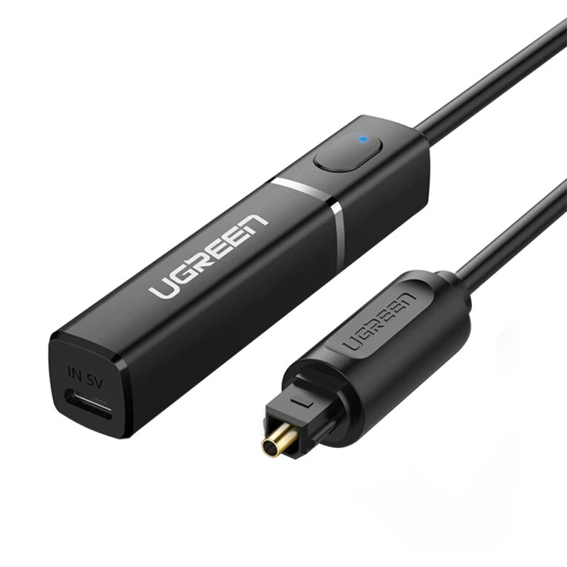 Transmissor Áudio Bluetooth Ugreen Plug Óptico Suporta Aptx