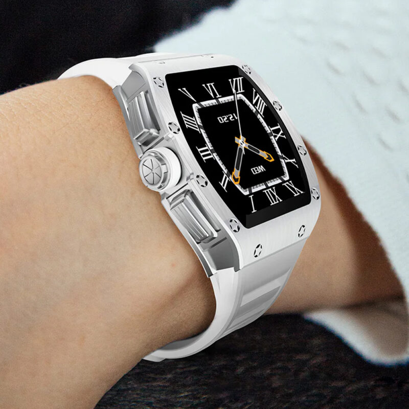 Kumi GT1 Relógio Smartwatch Tela de 1.3 pol. Prata / Branco