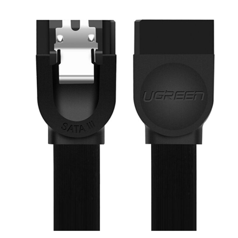 Cabo de Dados Sata3 Ugreen 6Gbps 0.5 Metros Preto