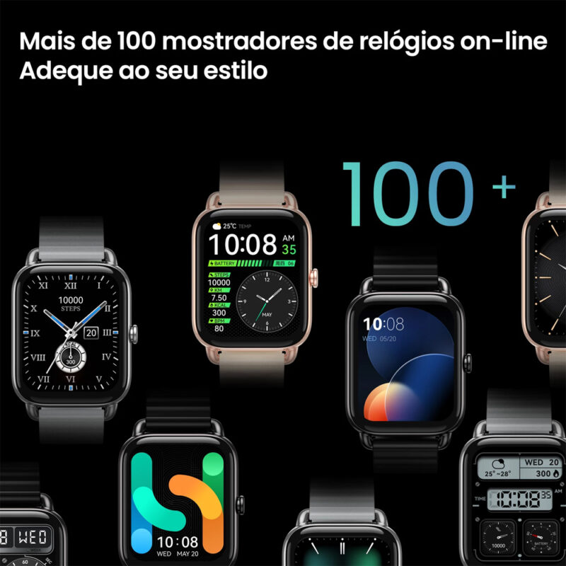 Relógio Smartwatch Haylou RS4 Plus Tela 1.78 pol. Preto