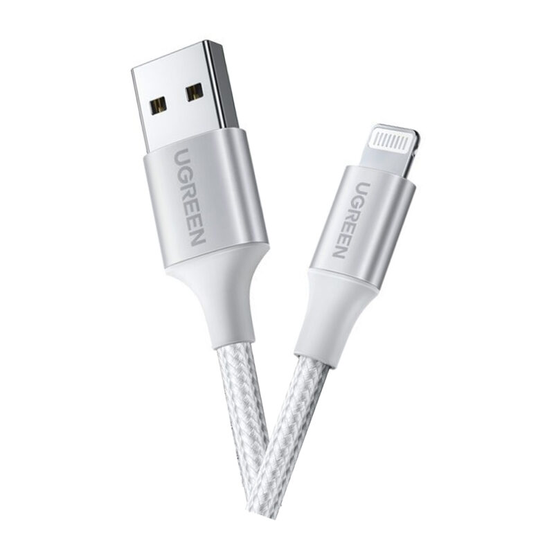 Cabo de Dados Ugreen Usb Tipo A p Lightning 1M Cert. MFi