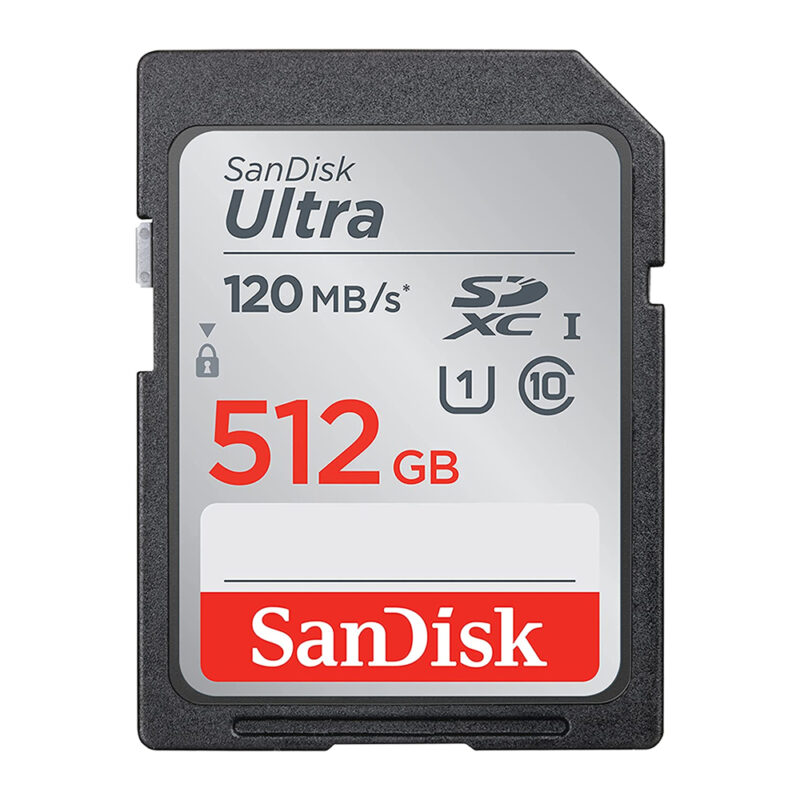 Cartão de Memória Sdxc Sandisk 512gb Ultra 120Mbs c10 Uhs-I