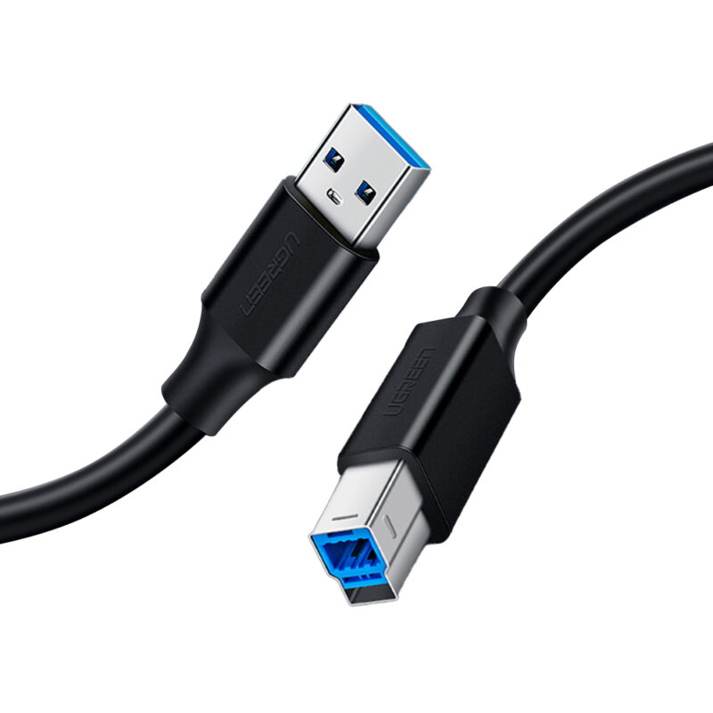 Cabo Usb 3.0 para Tipo B Impressora Ugreen 2 Metros Preto