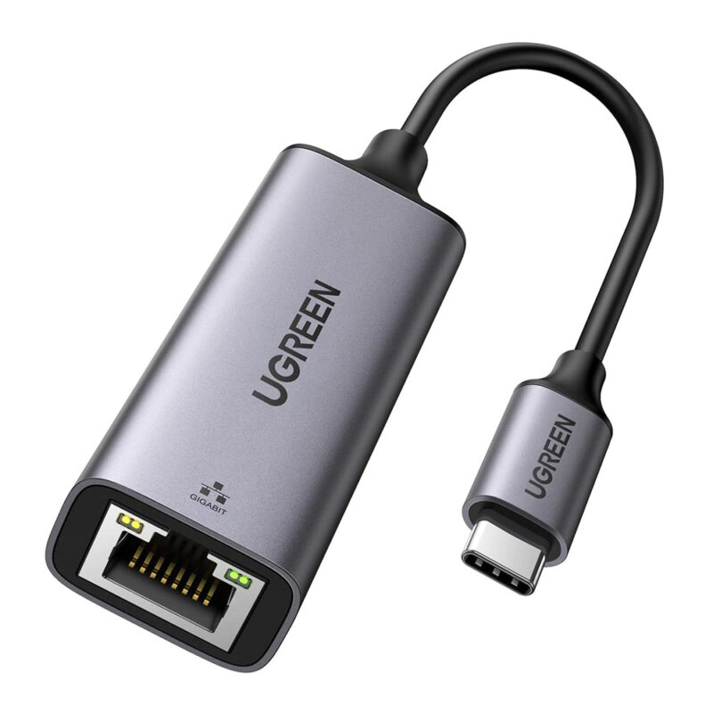 Adaptador Ugreen Usb Tipo C Macho para Rj45 Ethernet 1000Mbs