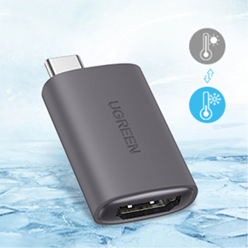 Adaptador Ugreen Us320 Micro Usb Tipo C para Hdmi Cinza