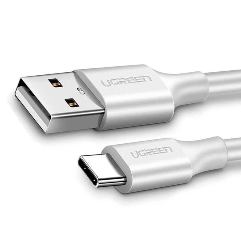 Cabo Dados Ugreen US287 Usb 2.0 p Usb Tipo C 1,5m Branco