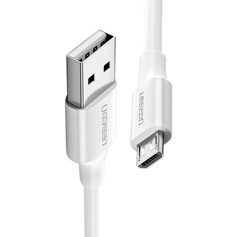 Cabo Micro Usb Ugreen para Usb 2.0 Macho 2 Metros Branco