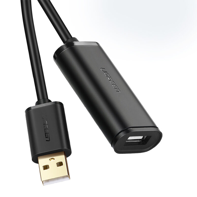 Cabo Extensor Ativo Ugreen Us121 Usb 2.0 Macho Fêmea 30M