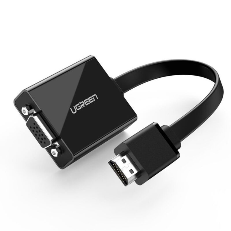 Adaptador Hdmi pra VGA Ugreen com Porta Áudio 3.5mm 1080p 60Hz