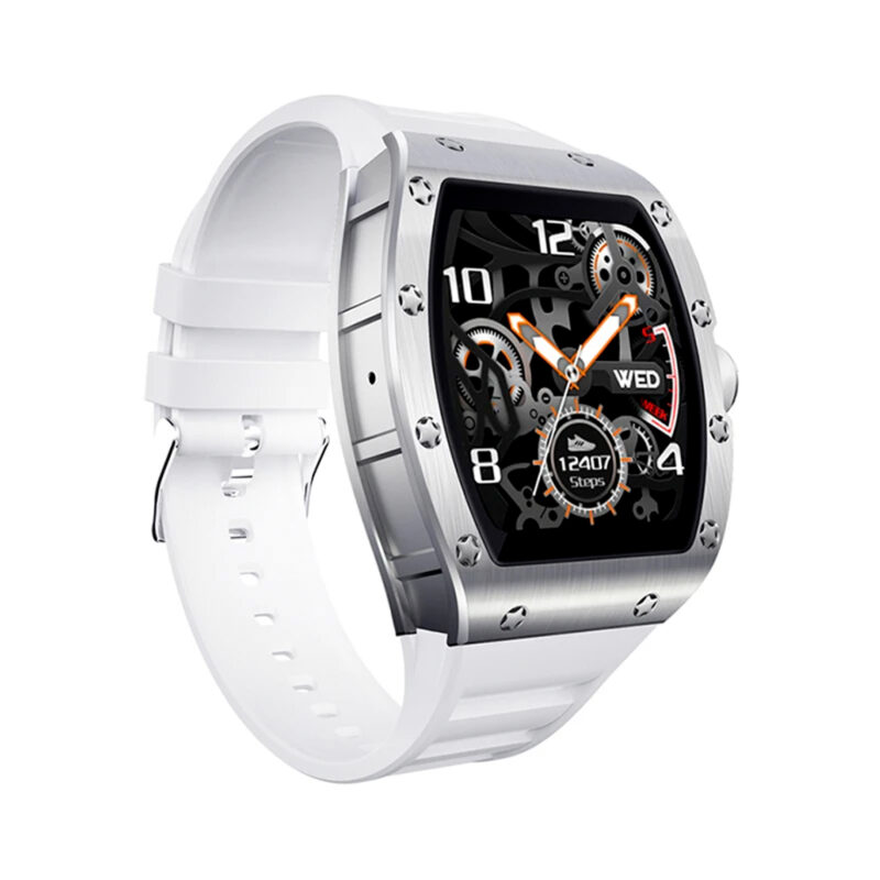 Kumi GT1 Relógio Smartwatch Tela de 1.3 pol. Prata / Branco