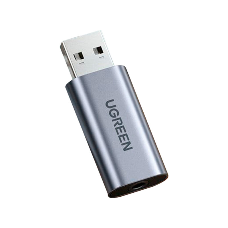 Adaptador Áudio Externo Ugreen Cm383 Usb 2.0 para 3.5mm